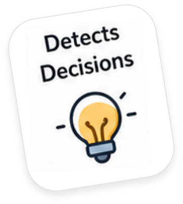 Detects Decisions AI card